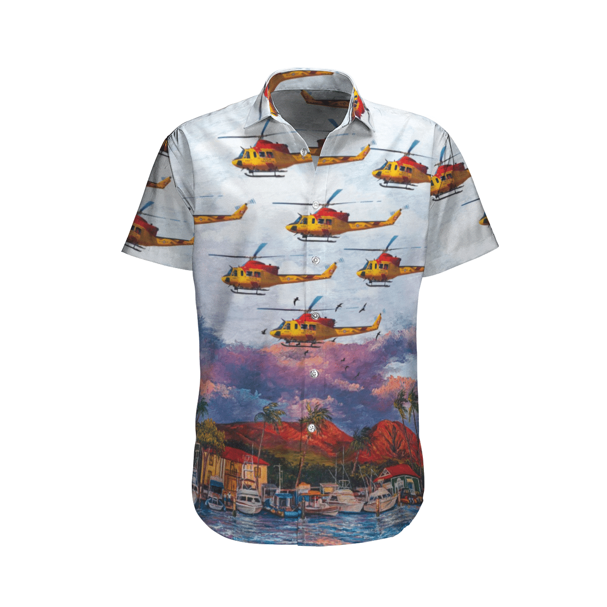 RCAF Bell CH-146 Griffon (412CF) SAR Hawaiian Shirt