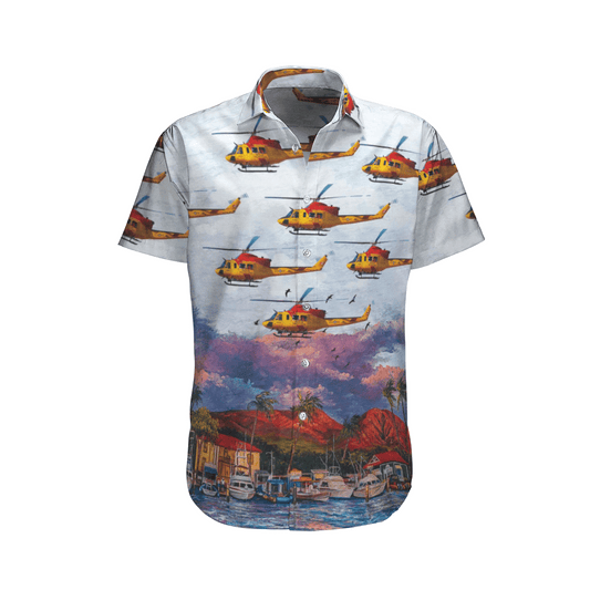 RCAF Bell CH-146 Griffon (412CF) SAR Hawaiian Shirt